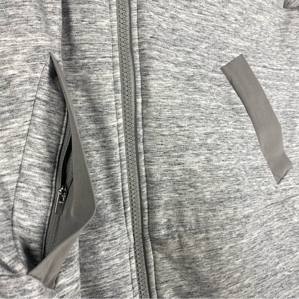 Athleta gray‎ jacket LARGE zip up - Picture 8 of 12